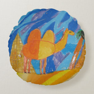 Coussins Ronds Camel Art by Kids