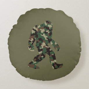 Coussins Ronds Camo Bigfoot Sasquatch