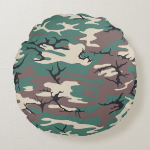 Coussins Ronds Camo Woodland