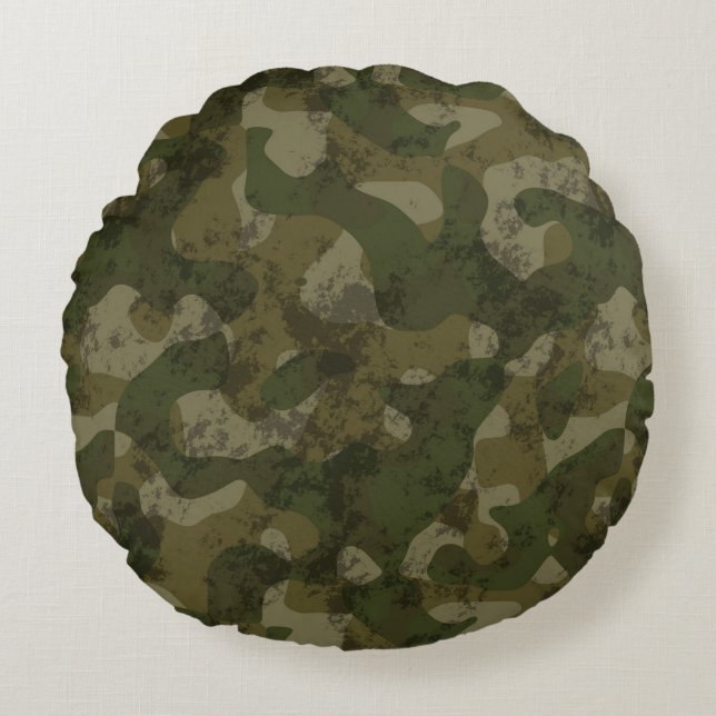 Coussins Ronds Camouflaged Texture (Devant)