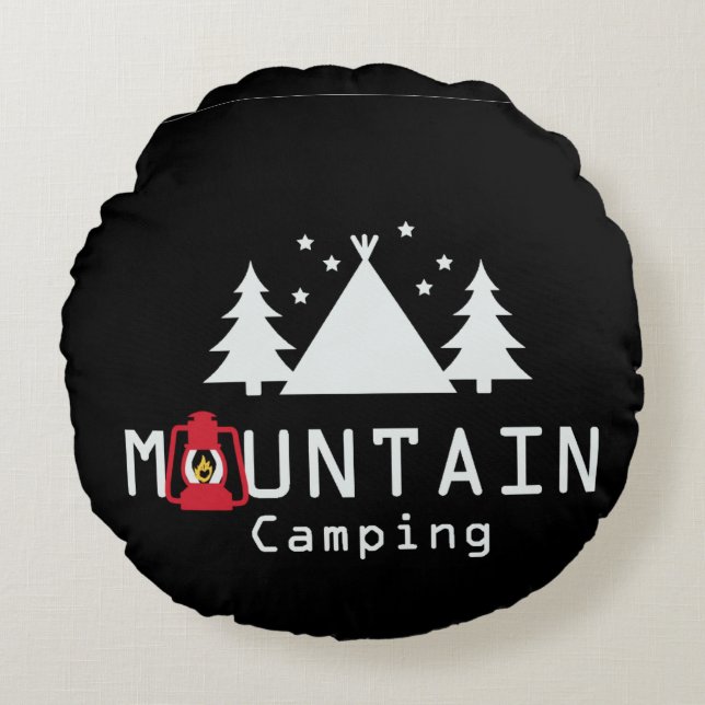 Coussins Ronds camping de montagne (Devant)