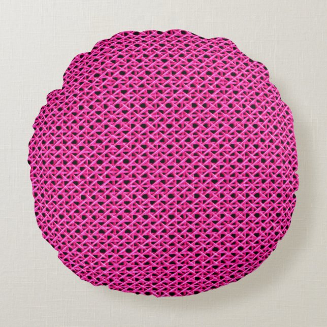 Coussins Ronds Canne rose (Devant)