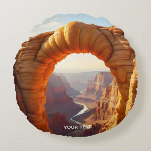 Coussins Ronds Canyon arché de croissant mignon fantastique