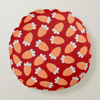 Coussins Ronds Carottes de Chubby Rouge