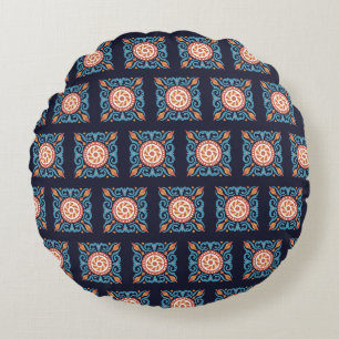 Coussins Ronds Carreau Boho