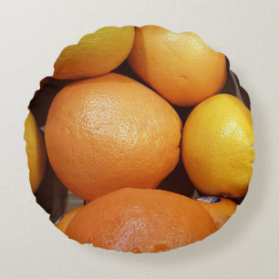 Coussins Ronds Carreau de pamplemousse