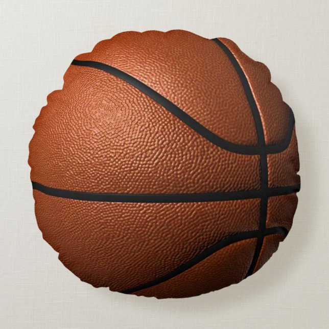 Coussins Ronds Carreau rond de basket-ball (Devant)