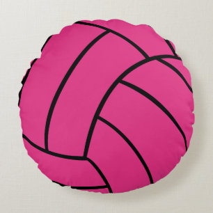 Coussins Ronds Carreau rond de volleyball rose