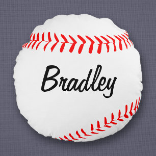 Coussins Ronds Carreau rond fait sur commande de base-ball