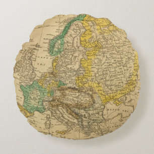 Coussins Ronds Carte de l'Europe par Worcester