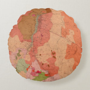 Coussins Ronds Carte géologique du secteur de Washoe