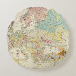 Coussins Ronds Carte géologique l'Europe