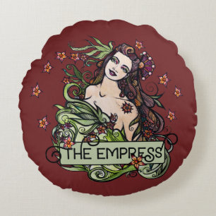 Coussins Ronds Carte Tarot Empress