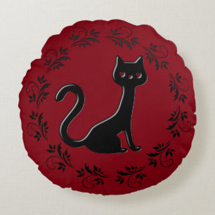 Coussins Ronds Carton de Kittens noir 6