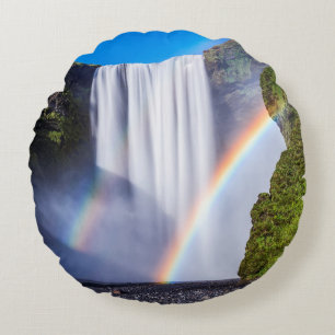 Coussins Ronds Cascade et arc-en-ciel