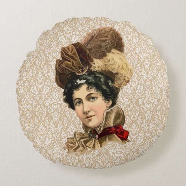 Coussins Ronds Casquette 1899 pour les dames #11 (ère (Devant)