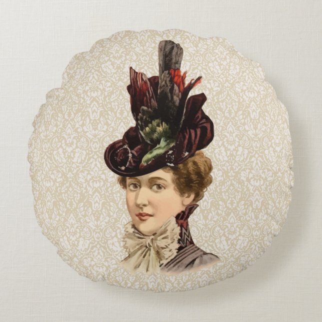 Coussins Ronds Casquette 1899 pour les dames #13 (ère (Devant)