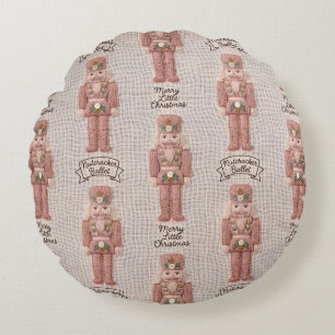 Coussins Ronds Casse-Noisette de Noël Coquette Crochet Laine