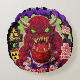 Coussins Ronds Casse nucléaire - Apocalypse fromage Snack mutant