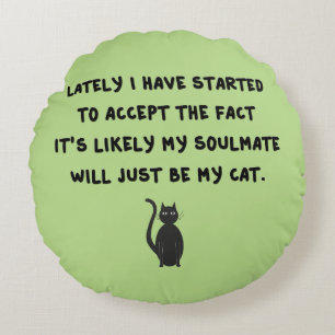 Coussins Ronds Cat Soulmate