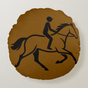 Coussins Ronds Cavalier & Cheval
