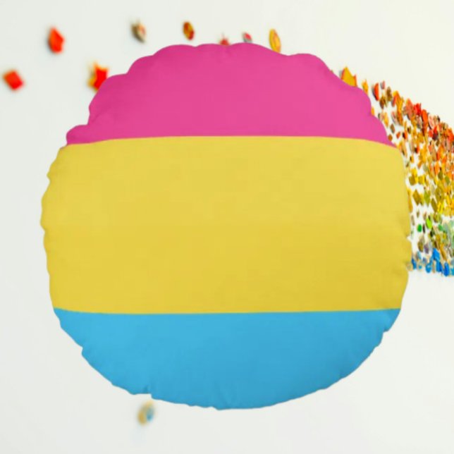 Coussins Ronds Cercle de fierté transexuelle (Créateur téléchargé)