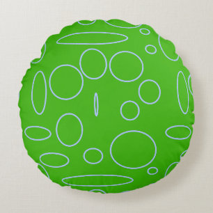 Coussins Ronds Cercles verts