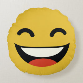 Coussins Ronds c'est un emoji heureux de type
