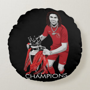 Coussins Ronds Champions d'Angleterre Arteta Arsenal