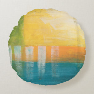 Coussins Ronds Champs Citrus I