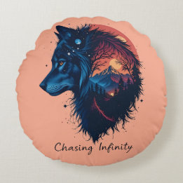 Coussins Ronds Chasser l'infini