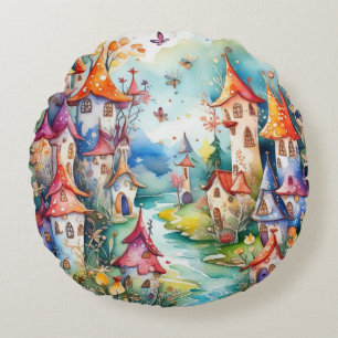 Coussins Ronds Château magique Fairyland