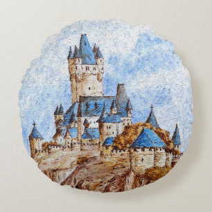 Coussins Ronds Château sur le Rhin