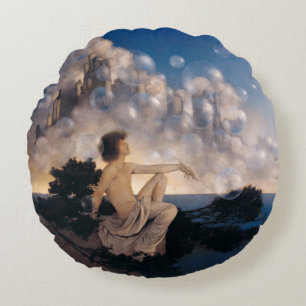 Coussins Ronds Châteaux en Espagne de Maxfield Parrish 1904 Fanta
