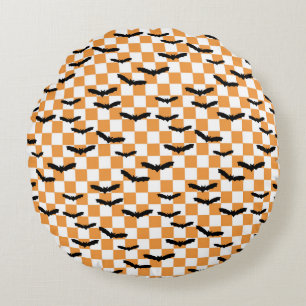 Coussins Ronds Chauffage Éffrayant Halloween moderne Orange
