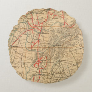 Coussins Ronds Chemin de fer de Louisville et de Nashville