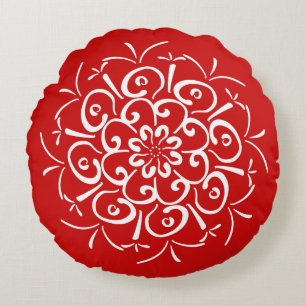 Coussins Ronds Cherry Mandala