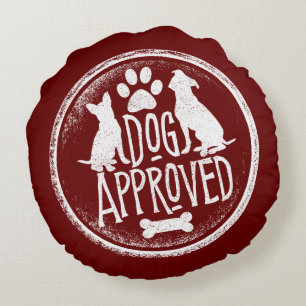 Coussins Ronds Chien approuvé