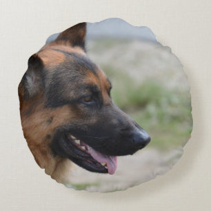 Coussins Ronds Chien de berger allemand doux