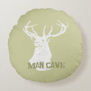 Coussins Ronds Chien de cerfs personnalisé