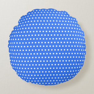 Coussins Ronds Chiffres blancs élégants Motif Beau Ciel Bleu