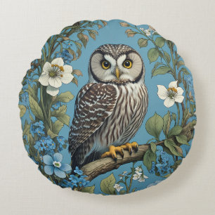 Coussins Ronds Chouette à mâchoires du Nord William Morris Inspir