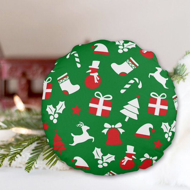 Coussins Ronds Christmas Round Pillow (Créateur téléchargé)