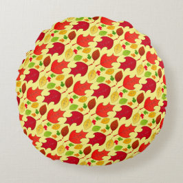 Coussins Ronds Chute des Feuilles
