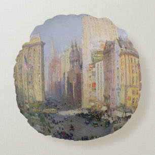Coussins Ronds Cinquième Avenue, New York, 1913