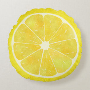 Coussins Ronds Citron frais