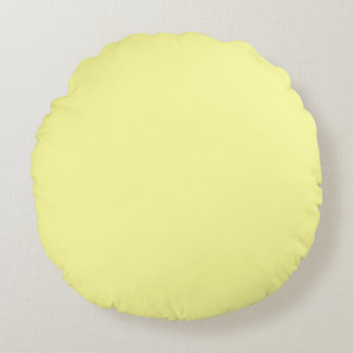 Coussins Ronds Citron solide biscuit jaune
