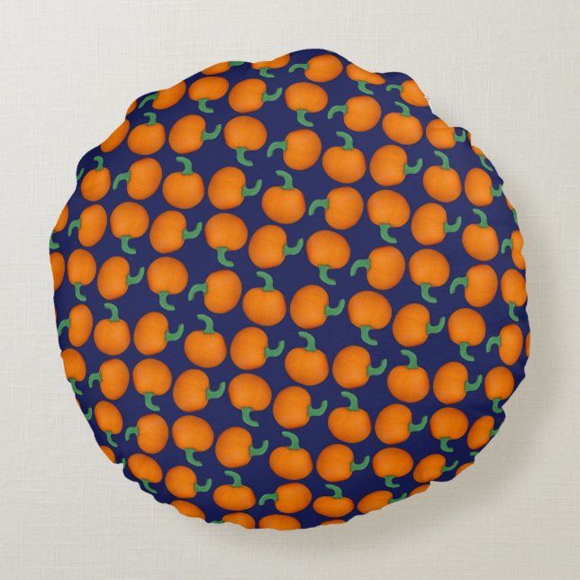 Coussins Ronds Citrouille (Dos)