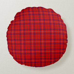 Coussins Ronds Clan Rose Tartan Plaid