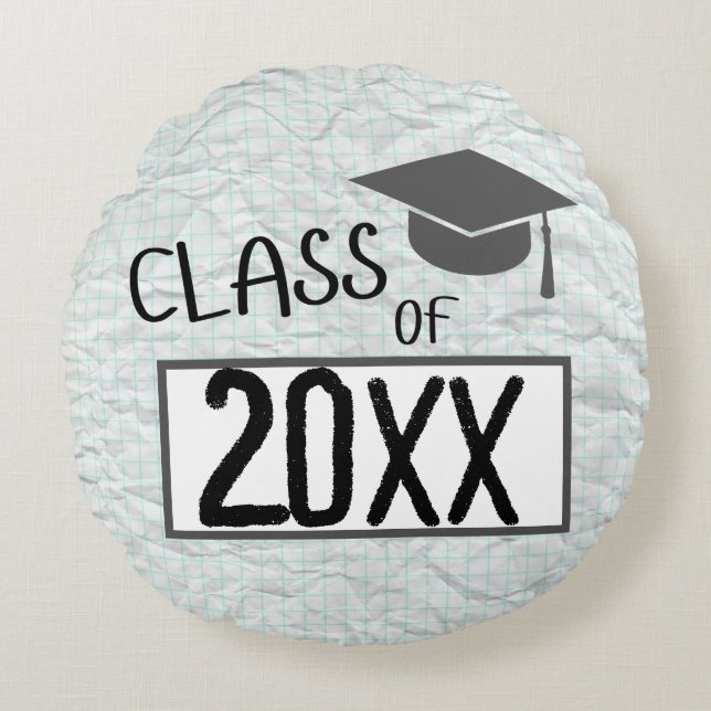 Coussins Ronds Classe de fin d'études de 2025 (Devant)